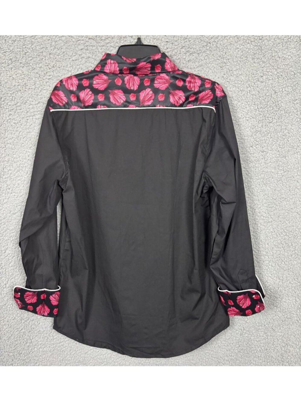 Daupanzees Mens Western Floral Print Shirt Long Sleeves Button-Down Multi Sm NWT - Picture 4 of 7